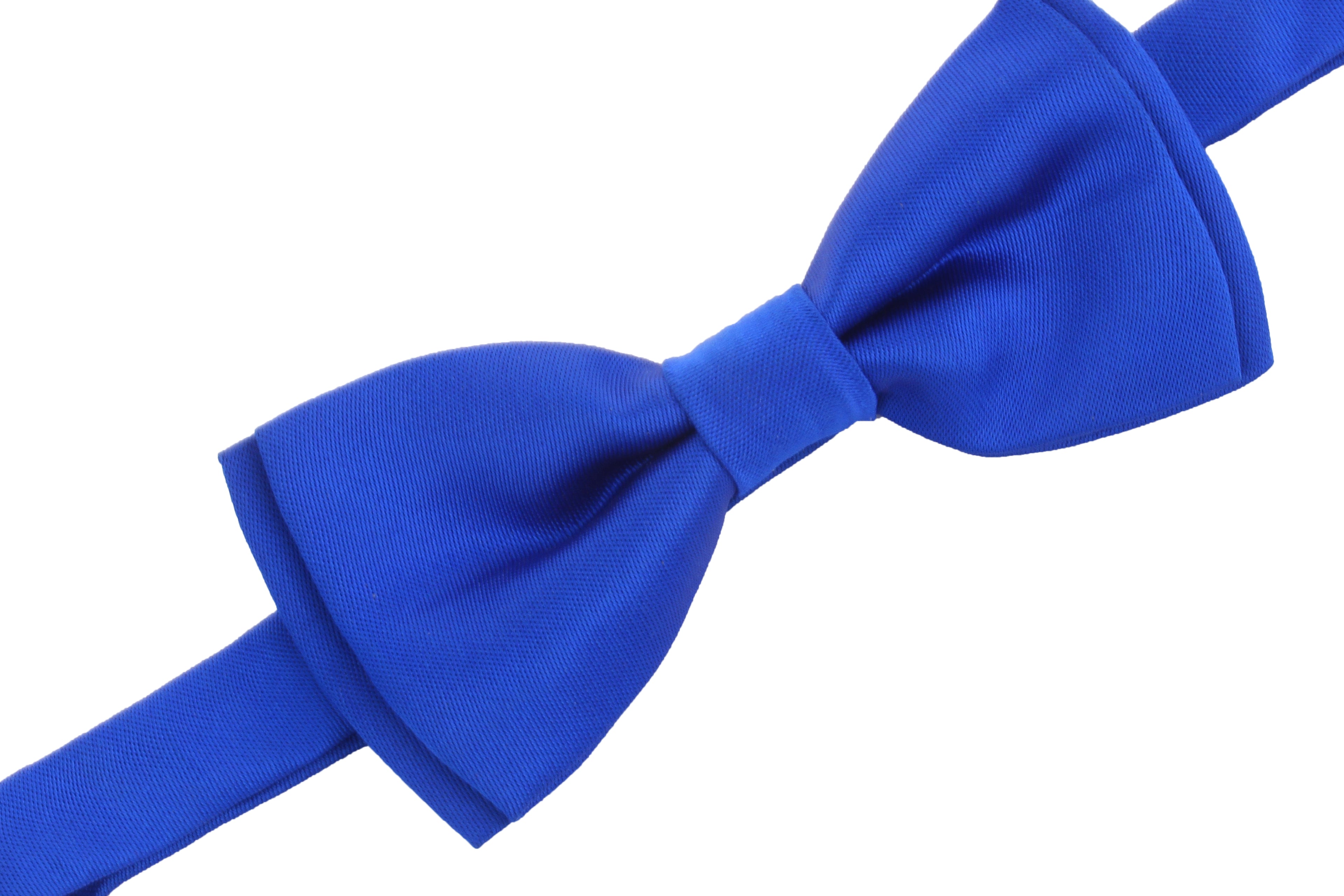 Alvaro Castagnino Men's Royal Blue Colored Microfiber Bow Tie