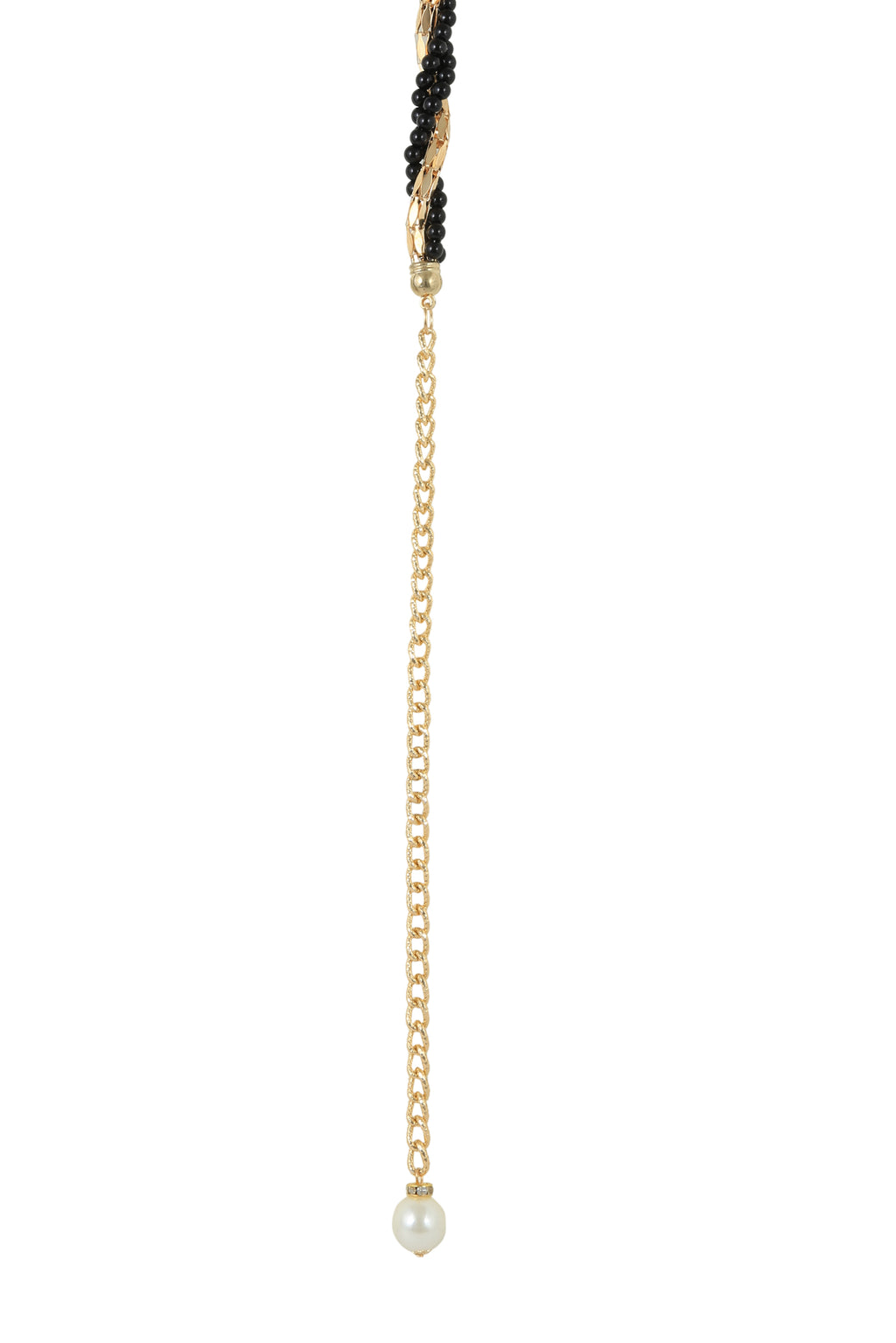Alvaro Castagnino Gold-Toned & Black Waist Chain