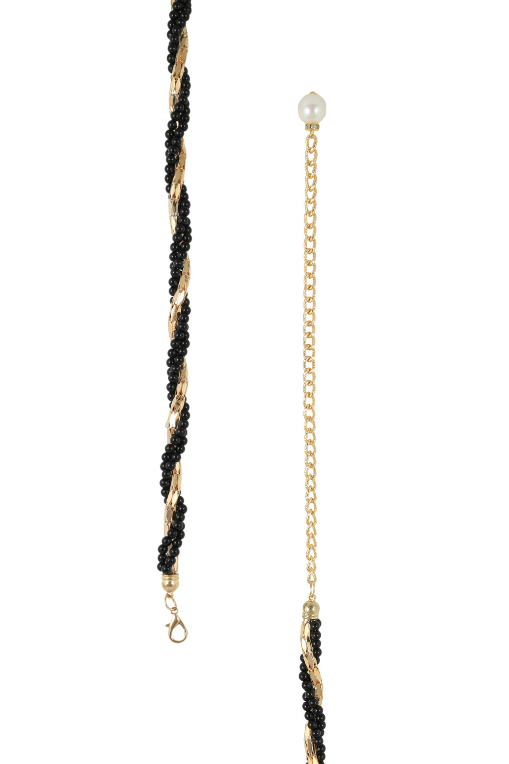 Alvaro Castagnino Gold-Toned & Black Waist Chain