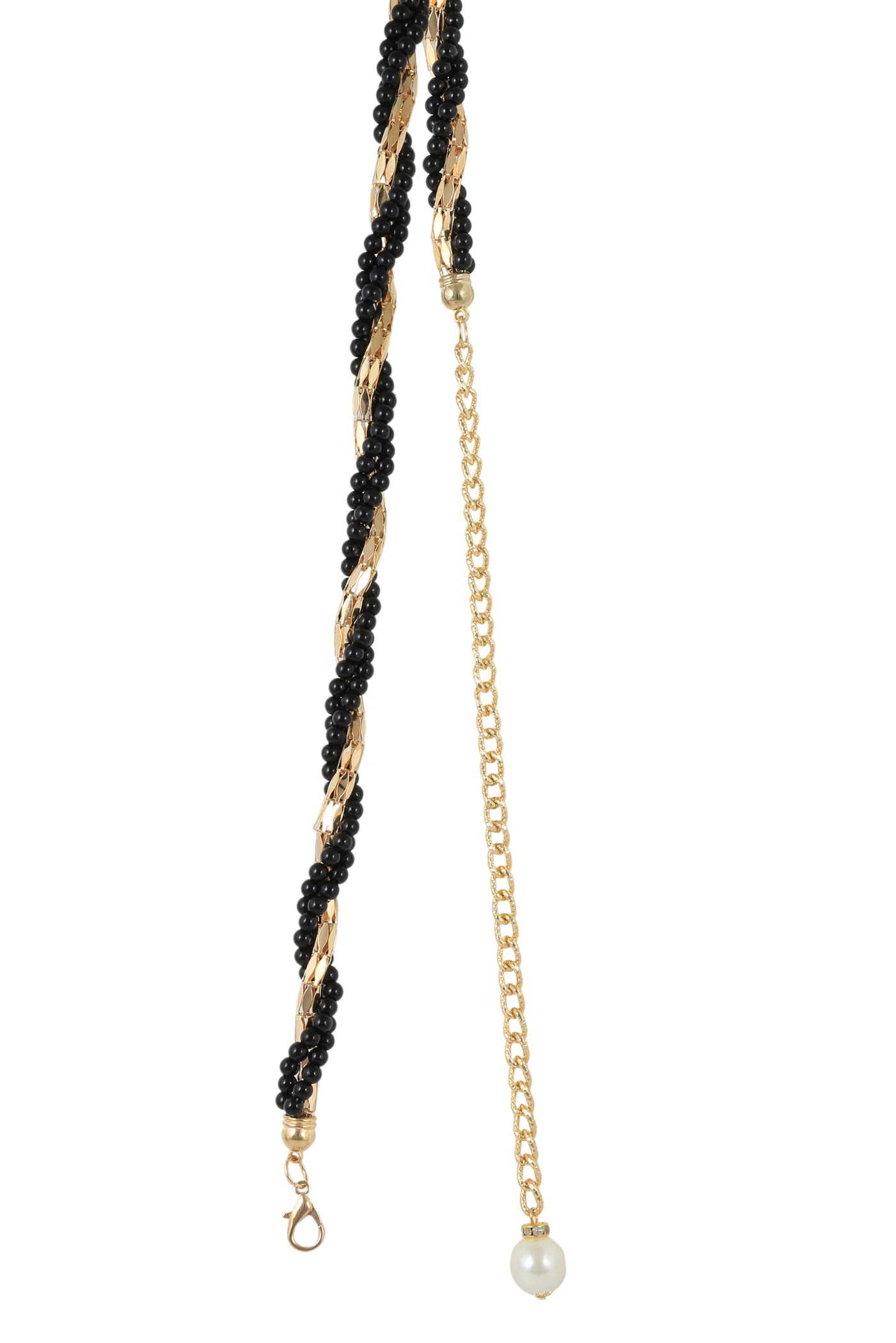 Alvaro Castagnino Gold-Toned & Black Waist Chain