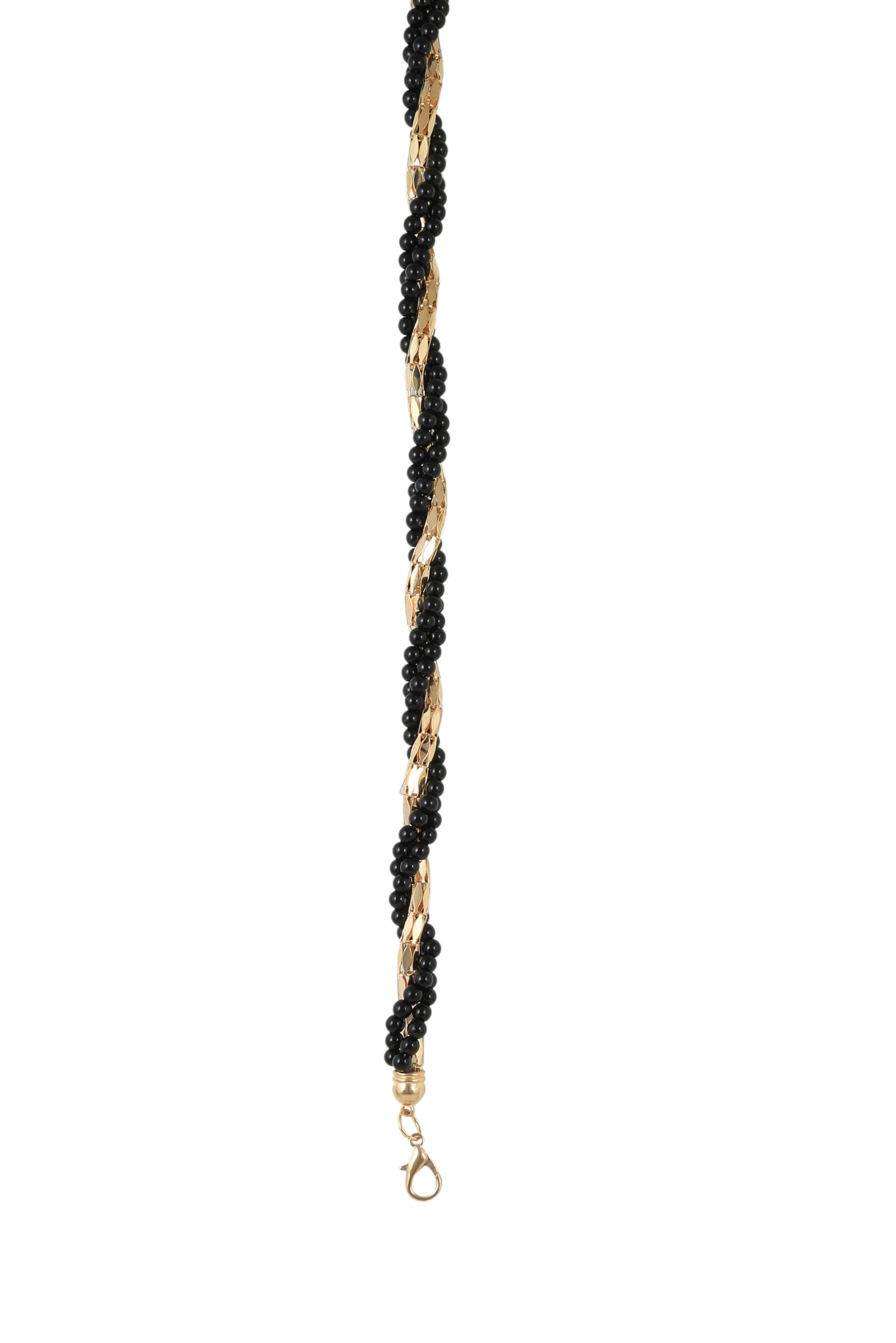 Alvaro Castagnino Gold-Toned & Black Waist Chain