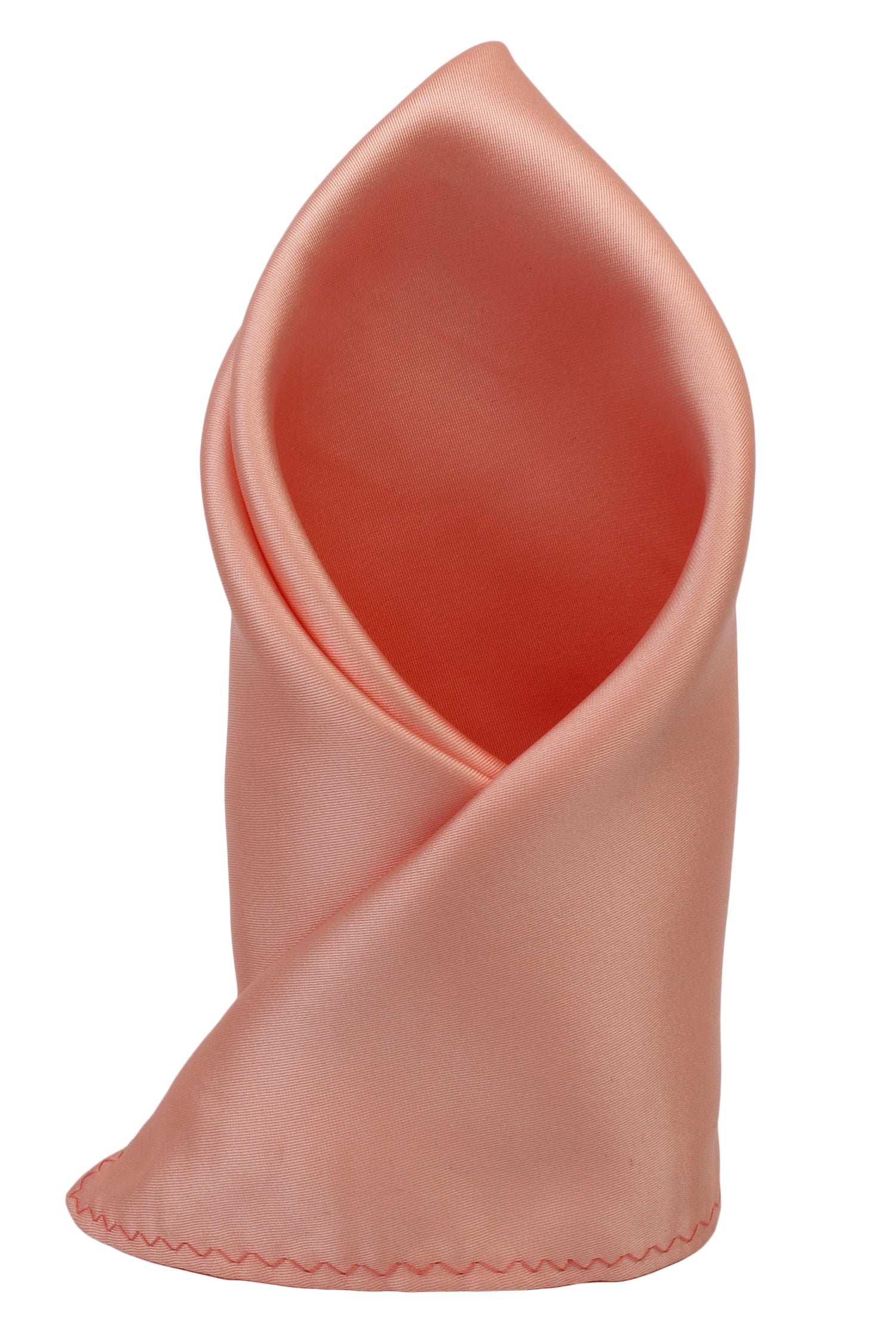 Alvaro Castagnino Peach Colored Microfiber Pocket Square